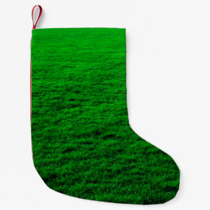 Grünrasen im Hintergrund Kleiner Weihnachtsstrumpf