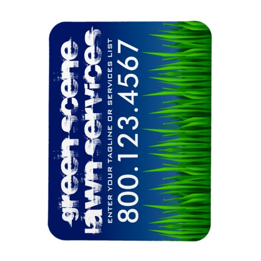 Grünrasendienste Magnet (Vertikal)