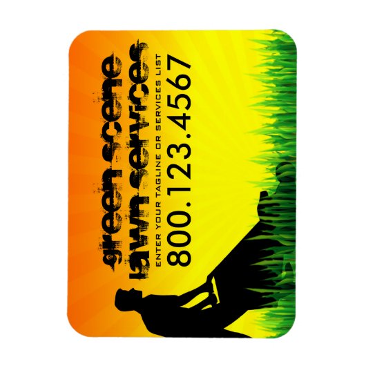 Grünrasenpflege Magnet (Vertikal)