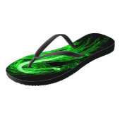 Grünrauchen Badesandalen (Schrägansicht)