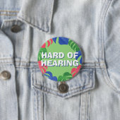 Grünrosa blaue tropische Blätter sind schwer zu hö Button (Beispiel)