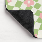 Grünrosa Gelb Mousepad (Ecke)