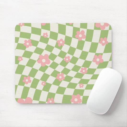 Grünrosa Gelb Mousepad (Mit Mouse)