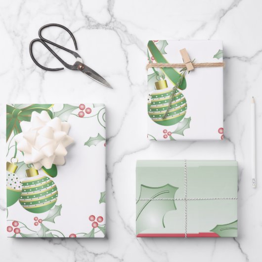 Grünrosa-Karosserien Geschenkpapier Set (Vorderseite)