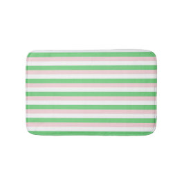 Grünrosa Muster für horizontale Streifen Badematte