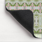 Grünrosa und Hübscher Gemusterter Druckstil Mousepad (Ecke)