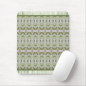Grünrosa und Hübscher Gemusterter Druckstil Mousepad (Mit Mouse)