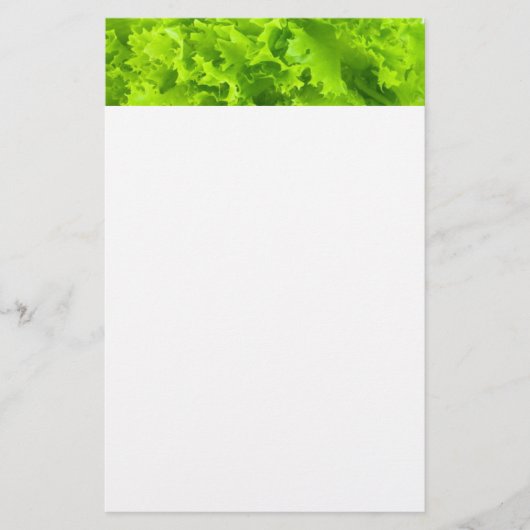 Grünsalat Briefpapier (Vorderseite)