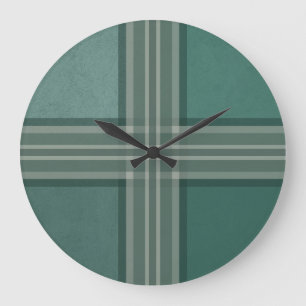 Grünschattierungen Große Wanduhr