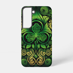 GRÜNSCHATTIERUNGEN IRISCH KELTISCHE SHAMROCKS SAMSUNG GALAXY HÜLLE