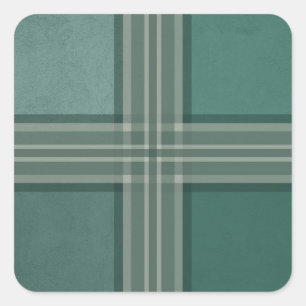 Grünschattierungen Quadratischer Aufkleber