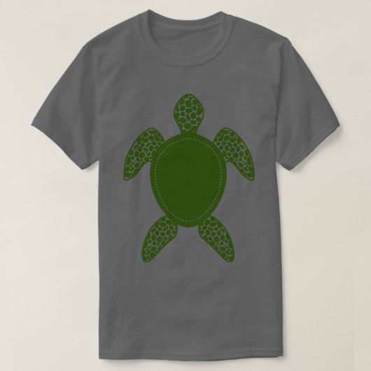 Grünschildkröte 1 T-Shirt (Design vorne)