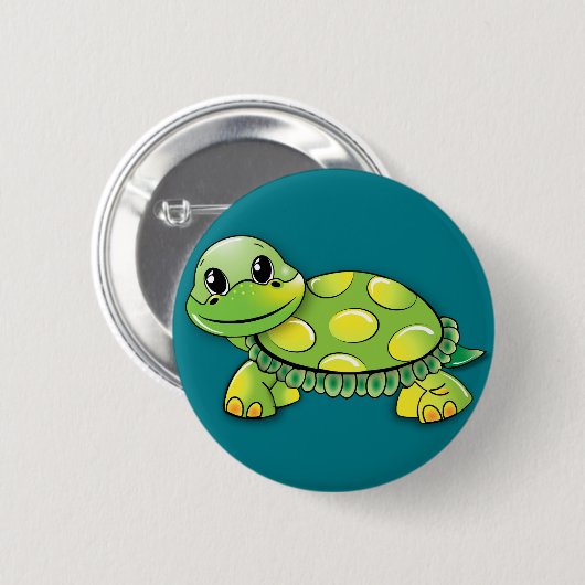 Grünschildkröte Button (Vorne & Hinten)