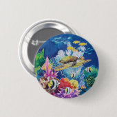 Grünschildkröte Button (Vorne & Hinten)