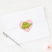 Grünschildkröte Herz-Aufkleber (Umschlag)