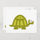 Grünschildkröte Postkarte (Vorne/Hinten)