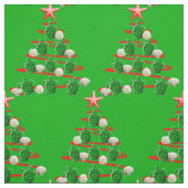 Grünschildkröten Weihnachtsbaum Stoff (Muster)