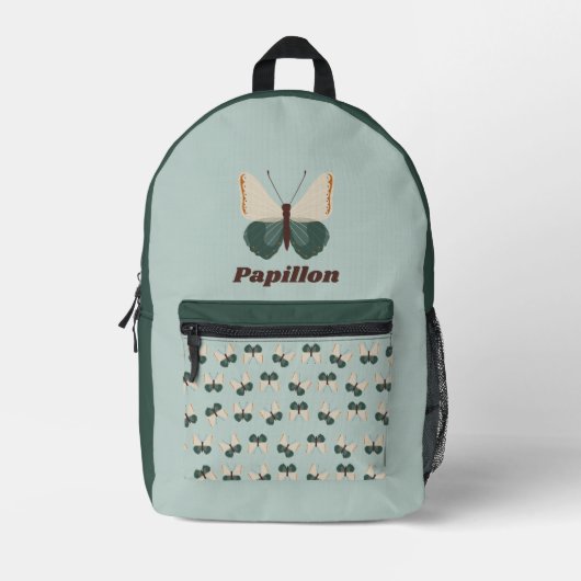 Grünschmetterling Bedruckter Rucksack (Vorderseite)