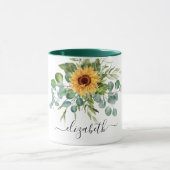 Grünschrift für Eukalyptusgrün Tasse (Zentrum)