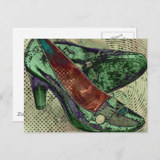 Grünschuhe Postkarte (Vorne/Hinten)
