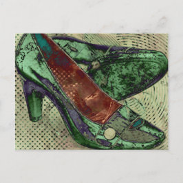 Grünschuhe Postkarte