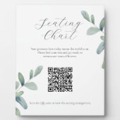 Grünsitzdiagramm-Zeichen mit QR-Code Plaque Fotoplatte (Vorderseite)