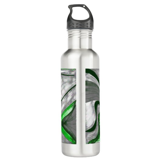Grünstahl Edelstahlflasche (Rückseite)