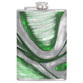 Grünstahl Flachmann (Vorderseite)