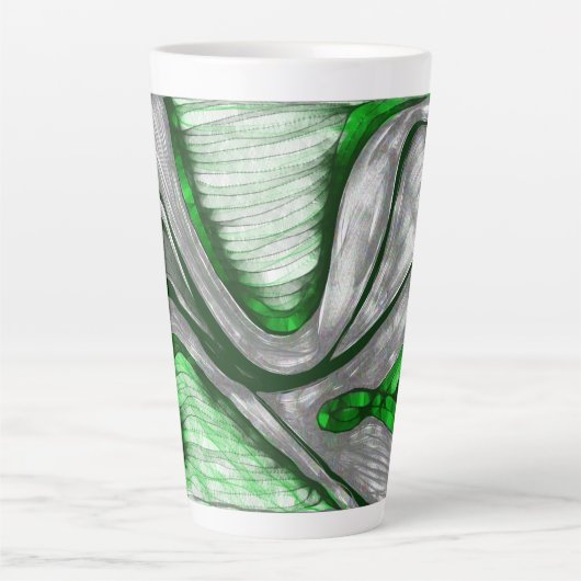 Grünstahl Milchtasse (Vorderseite)