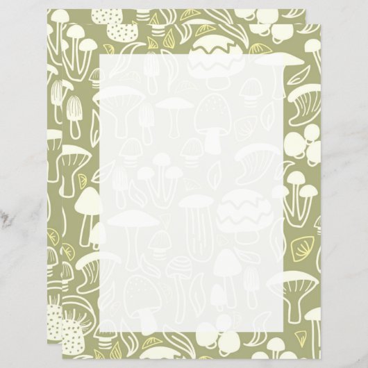 Grünstanzpapier für Mushroom-Oliven (Vorne/Hinten)