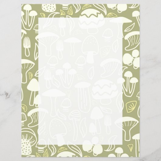 Grünstanzpapier für Mushroom-Oliven (Vorderseite)