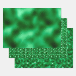 Grünstreifen Geschenkpapier Set