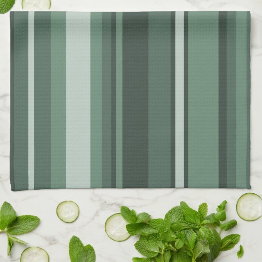 Grünstreifen Geschirrtuch (Gefaltet)