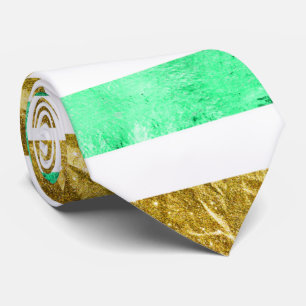 Grünstreifen-Glitzer für Männer Krawatte