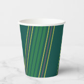 Grünstreifen Pappbecher (Vorderseite)