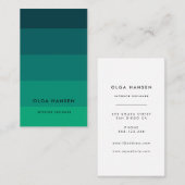 Grünstreifen senkrecht visitenkarte (Vorne/Hinten)