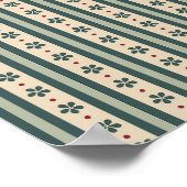 Grünstreifen und Blume Poster (Ecke)