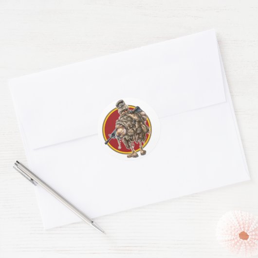 Grunt-Aufkleber Runder Aufkleber (Umschlag)