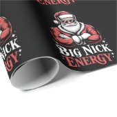 Grunt Style Big Nick Energy Funny Santa Christmas Geschenkpapier (Rolleneckpunkt)