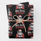 Grunt Style Big Nick Energy Funny Santa Christmas  Geschenkpapier Set (Beispiel)