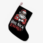 Grunt Style Big Nick Energy Funny Santa Christmas  Kleiner Weihnachtsstrumpf (Vorderansicht (hängend))