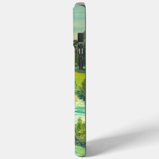 Grüntal-Malerei Wasserfarbe Case-Mate iPhone Hülle (Rückseite / Links)