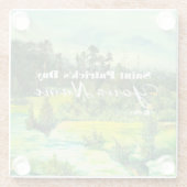 Grüntal-Malerei Wasserfarbe Glasuntersetzer (Rückseite)