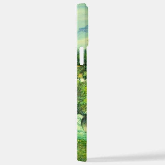 Grüntal-Malerei Wasserfarbe iPhone Hülle (Rechte Seite)