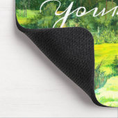 Grüntal-Malerei Wasserfarbe Mousepad (Ecke)