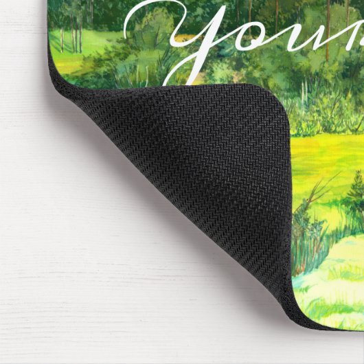 Grüntal-Malerei Wasserfarbe Mousepad (Ecke)