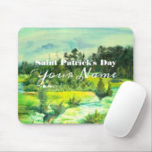 Grüntal-Malerei Wasserfarbe Mousepad (Mit Mouse)