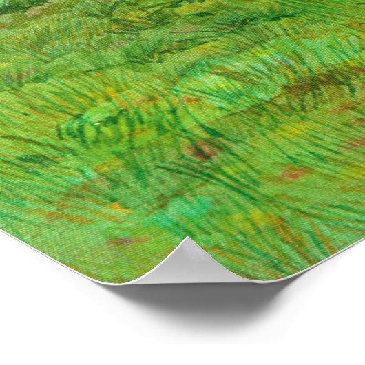 Grüntal-Malerei Wasserfarbe Poster (Ecke)