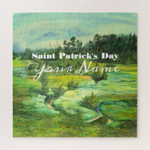 Grüntal-Malerei Wasserfarbe Puzzle