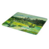 Grüntal-Malerei Wasserfarbe Schneidebrett (Ecke)